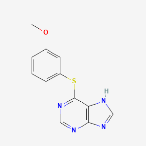 1H-Purine, 6-[(3-methoxyphenyl)thio]-