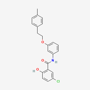 5-Chloro-2-hydroxy-N-{3-[2-(4-methylphenyl)ethoxy]phenyl}benzamide