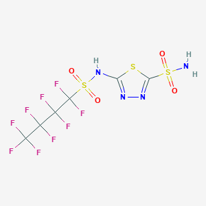 5-(Nonafluorobutylsulfonylamino)-1,3,4-thiadiazole-2-sulfonamide