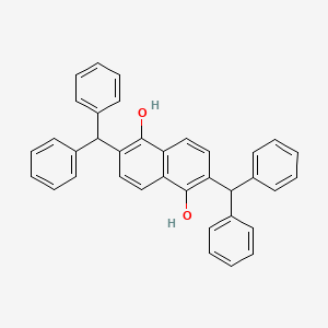 2,6-Bis(diphenylmethyl)naphthalene-1,5-diol