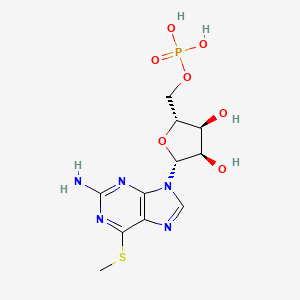 molecular formula C11H16N5O7PS B1259058 6-Methylthioguanosine monophosphate CAS No. 34020-33-2