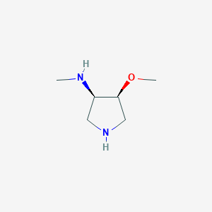 B125906 (3R,4S)-4-Methoxy-N-methylpyrrolidin-3-amine CAS No. 150659-80-6