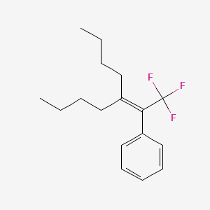 (3-Butyl-1,1,1-trifluorohept-2-en-2-yl)benzene