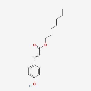 Heptyl 3-(4-hydroxyphenyl)prop-2-enoate