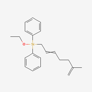 Ethoxy(6-methylhepta-2,6-dien-1-YL)diphenylsilane