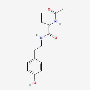 2-acetamido-N-[2-(4-hydroxyphenyl)ethyl]but-2-enamide