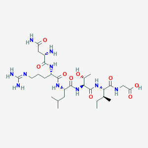 L-Asparaginyl-N~5~-(diaminomethylidene)-L-ornithyl-L-leucyl-L-threonyl-L-isoleucylglycine