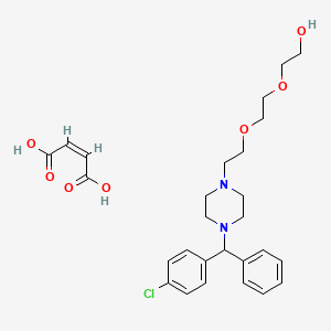 molecular formula C27H35ClN2O7 B1259091 Etodroxizine maleate CAS No. 53859-10-2