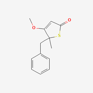 2(5H)-Thiophenone, 4-methoxy-5-methyl-5-(phenylmethyl)-