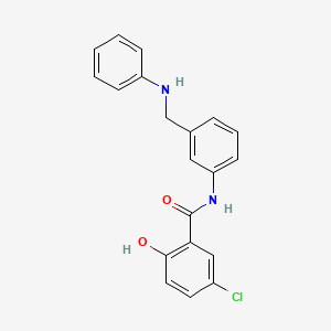 N-[3-(Anilinomethyl)phenyl]-5-chloro-2-hydroxybenzamide