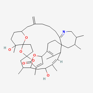 2-[(10Z)-9,32-dihydroxy-6,10,13,19,20,32-hexamethyl-27-methylidene-33,34,35-trioxa-22-azahexacyclo[27.3.1.11,4.14,7.012,17.017,23]pentatriaconta-10,13,22-trien-14-yl]-4-methyl-2H-furan-5-one