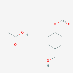 molecular formula C11H20O5 B12590955 Acetic acid--4-(hydroxymethyl)cyclohexyl acetate (1/1) CAS No. 501923-01-9