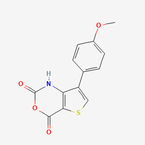 molecular formula C13H9NO4S B12590969 7-(4-Methoxyphenyl)-2H-thieno[3,2-d][1,3]oxazine-2,4(1H)-dione CAS No. 649757-50-6