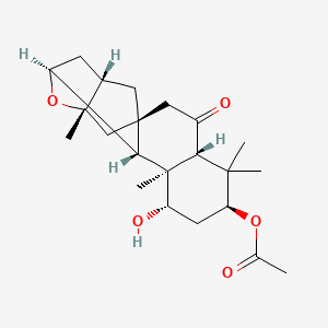 molecular formula C22H32O5 B1259097 Lungshengenin D 