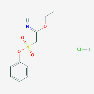 Ethyl 2-phenoxysulfonylethanimidate;hydrochloride