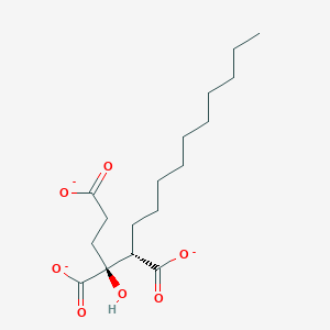 molecular formula C17H27O7-3 B1259099 (1S,2S)-1-decyl-2-hydroxybutane-1,2,4-tricarboxylate 