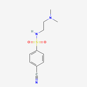 4-cyano-N-[2-(dimethylamino)ethyl]benzenesulfonamide