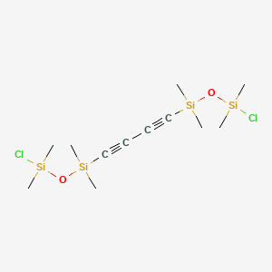 molecular formula C12H24Cl2O2Si4 B12591015 1,1'-(Buta-1,3-diyne-1,4-diyl)bis(3-chloro-1,1,3,3-tetramethyldisiloxane) CAS No. 593231-57-3