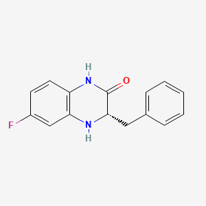 (3S)-3-Benzyl-6-fluoro-3,4-dihydroquinoxalin-2(1H)-one