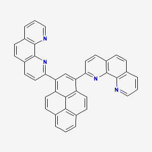 molecular formula C40H22N4 B12591036 1,10-Phenanthroline, 2,2'-(1,3-pyrenediyl)bis- CAS No. 646034-87-9