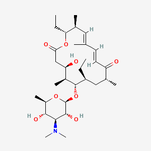 molecular formula C31H53NO8 B1259106 5-O-beta-D-Mycaminosyltylactone CAS No. 81661-90-7