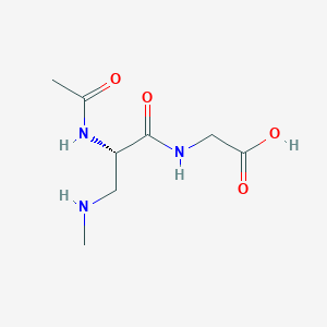 molecular formula C8H15N3O4 B12591095 N-Acetyl-3-(methylamino)-L-alanylglycine CAS No. 646071-66-1