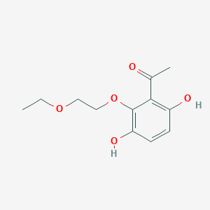 Ethanone, 1-[2-(2-ethoxyethoxy)-3,6-dihydroxyphenyl]-