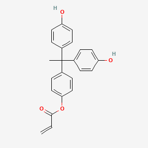 molecular formula C23H20O4 B12591129 4-[1,1-Bis(4-hydroxyphenyl)ethyl]phenyl prop-2-enoate CAS No. 331622-73-2