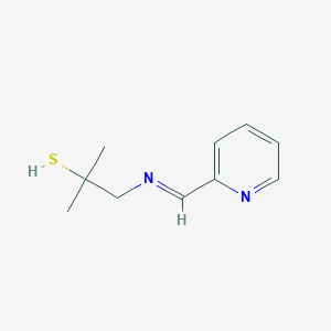 2-Methyl-1-{(E)-[(pyridin-2-yl)methylidene]amino}propane-2-thiol