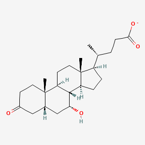 molecular formula C24H37O4- B1259114 7alpha-Hydroxy-3-oxo-5beta-cholan-24-oate 