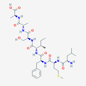 L-Leucyl-L-methionyl-L-phenylalanyl-L-isoleucyl-L-seryl-L-alanyl-L-alanine