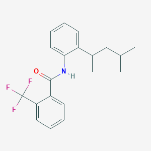 Benzamide, N-[2-(1,3-dimethylbutyl)phenyl]-2-(trifluoromethyl)-