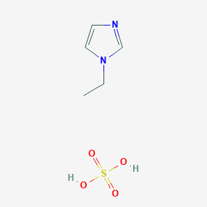 molecular formula C5H10N2O4S B12591219 Sulfuric acid--1-ethyl-1H-imidazole (1/1) CAS No. 468095-88-7