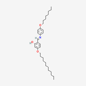 molecular formula C33H51NO3 B12591229 3-(Dodecyloxy)-6-{[4-(octyloxy)anilino]methylidene}cyclohexa-2,4-dien-1-one CAS No. 643755-26-4