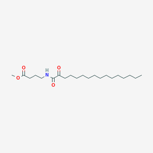 Butanoic acid, 4-[(1,2-dioxohexadecyl)amino]-, methyl ester