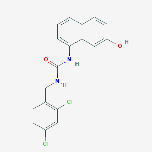 1-(2,4-Dichlorobenzyl)-3-(7-hydroxy-1-naphthyl)urea