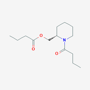 [(2S)-1-butanoylpiperidin-2-yl]methyl butanoate