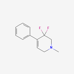 molecular formula C12H13F2N B12591262 3,3-Difluoro-1-methyl-4-phenyl-1,2,3,6-tetrahydropyridine CAS No. 651321-20-9