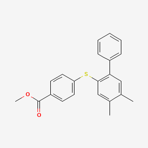 Benzoic acid, 4-[(4,5-dimethyl[1,1'-biphenyl]-2-yl)thio]-, methyl ester