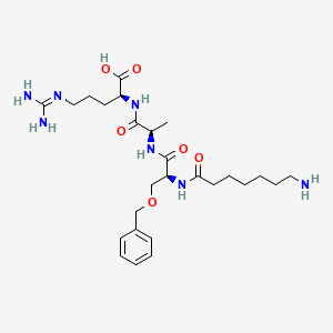 N-(7-Aminoheptanoyl)-O-benzyl-L-seryl-D-alanyl-N~5~-(diaminomethylidene)-L-ornithine