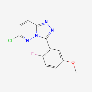 6-Chloro-3-(2-fluoro-5-methoxyphenyl)[1,2,4]triazolo[4,3-b]pyridazine