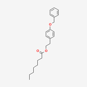 molecular formula C23H30O3 B12591310 2-[4-(Benzyloxy)phenyl]ethyl octanoate CAS No. 878140-34-2