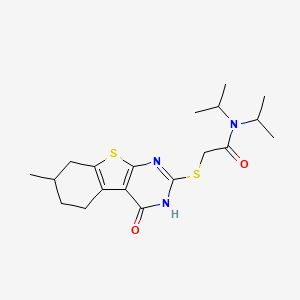 Acetamide,2-[(1,4,5,6,7,8-hexahydro-7-methyl-4-oxo[1]benzothieno[2,3-D]pyrimidin-2-YL)thio]-N,N-bis(isopropyl)-