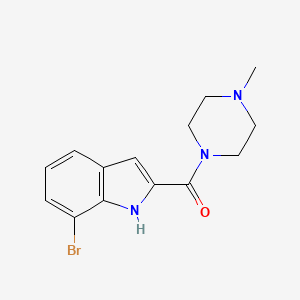 molecular formula C14H16BrN3O B12591340 (7-bromo-1H-indol-2-yl)-(4-methylpiperazin-1-yl)methanone CAS No. 459168-51-5