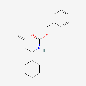 Carbamic acid, (1-cyclohexyl-3-butenyl)-, phenylmethyl ester