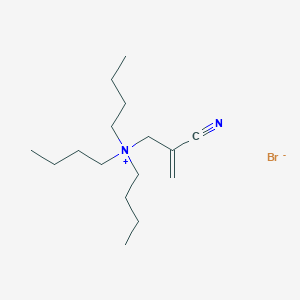 molecular formula C16H31BrN2 B12591368 N,N-Dibutyl-N-(2-cyanoprop-2-en-1-yl)butan-1-aminium bromide CAS No. 497250-03-0