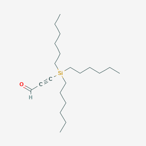 molecular formula C21H40OSi B12591371 3-(Trihexylsilyl)prop-2-ynal CAS No. 651038-78-7