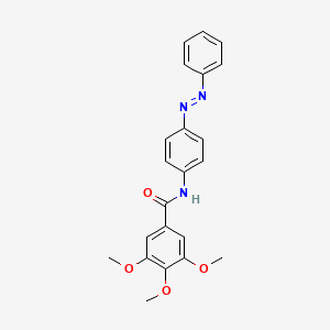 3,4,5-trimethoxy-N-{4-[(E)-phenyldiazenyl]phenyl}benzamide