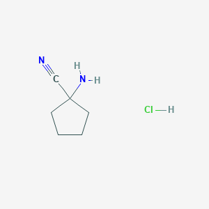 molecular formula C6H11ClN2 B125914 1-Aminocyclopentanecarbonitrile hydrochloride CAS No. 16195-83-8