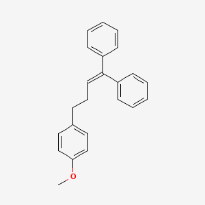 molecular formula C23H22O B12591403 Benzene, 1-(4,4-diphenyl-3-butenyl)-4-methoxy- CAS No. 649556-18-3